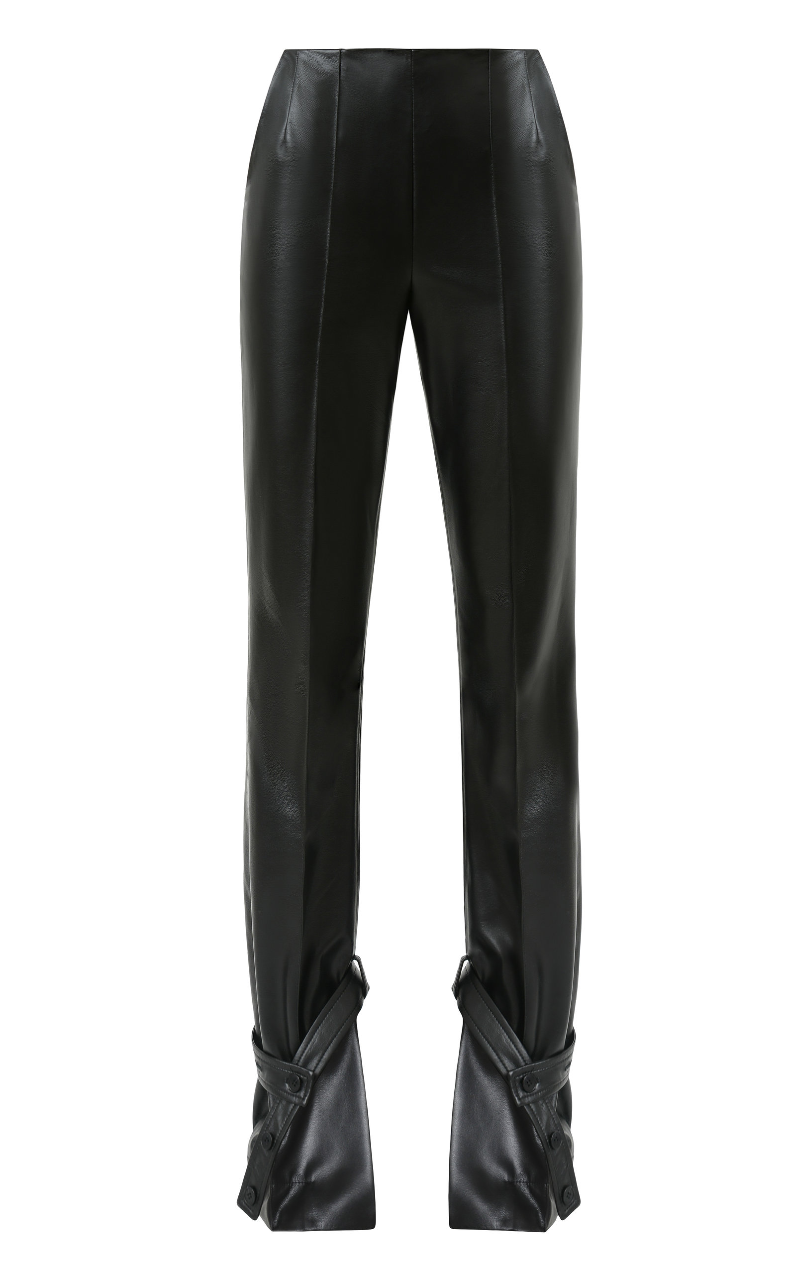 MATÉRIEL Belt-Detailed Eco-Leather Straight-Leg Pants