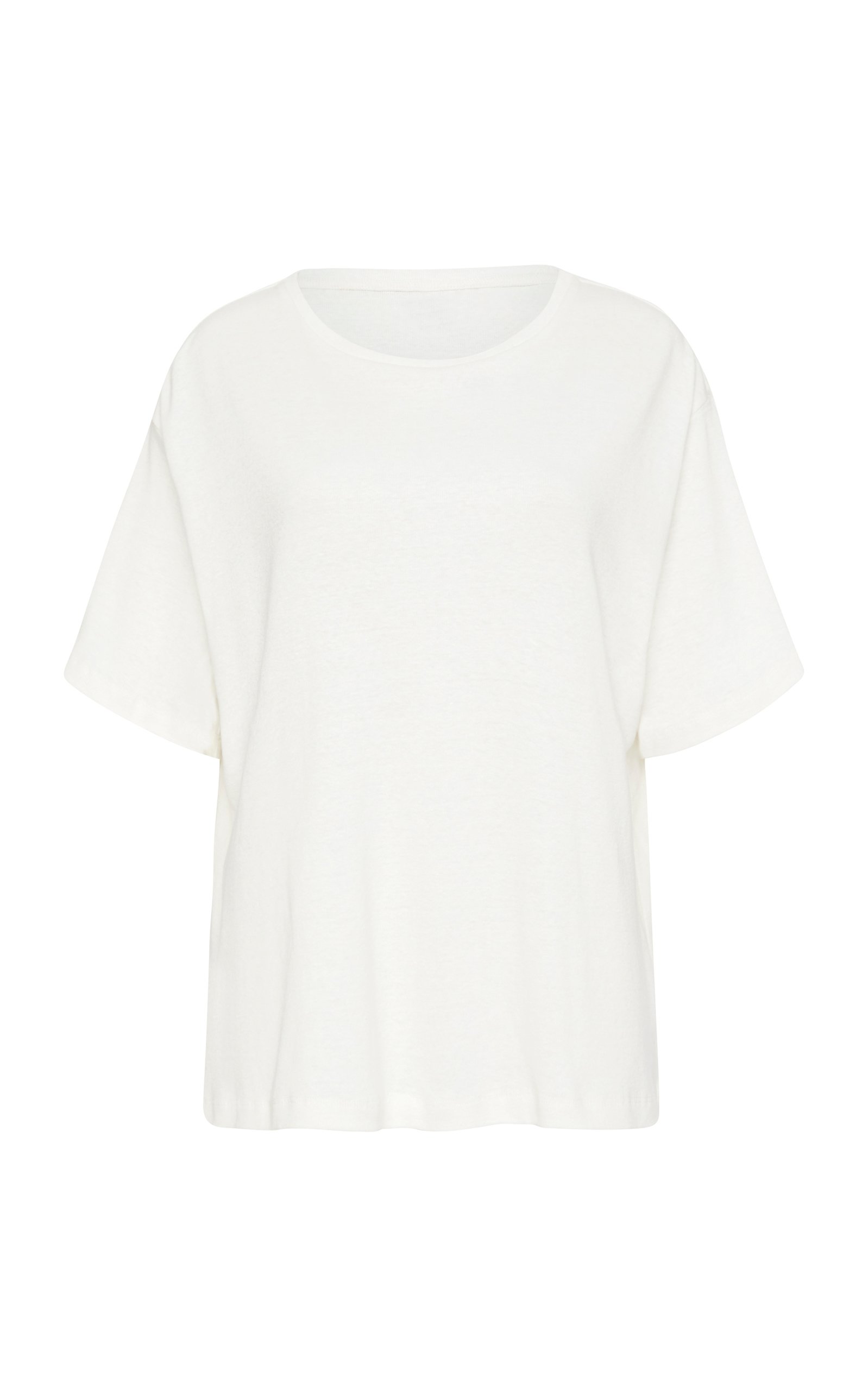 St. Agni Women's Linen-cotton Masaki T-shirt In White