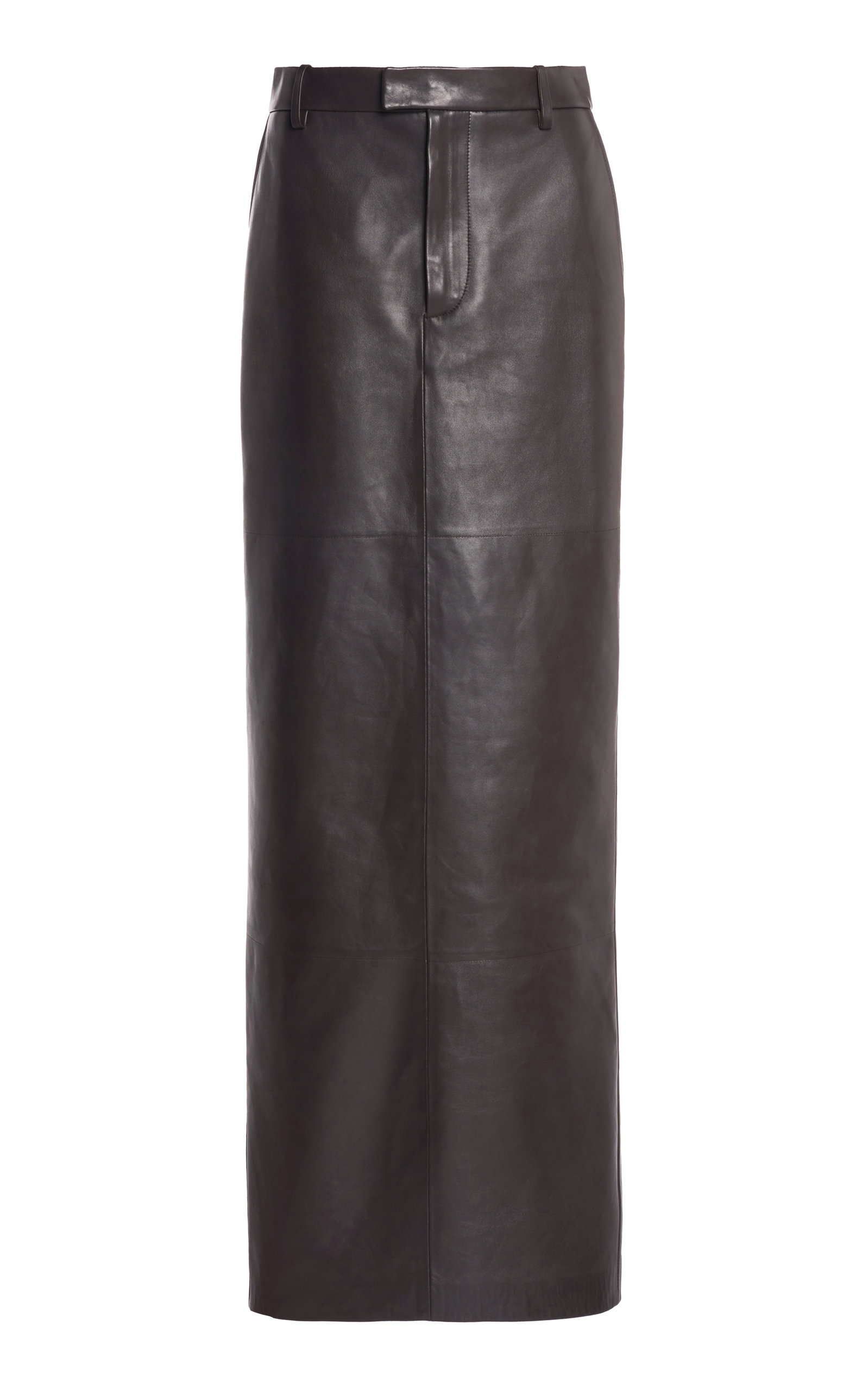 Bottega Veneta Women's Leather Column Maxi Skirt