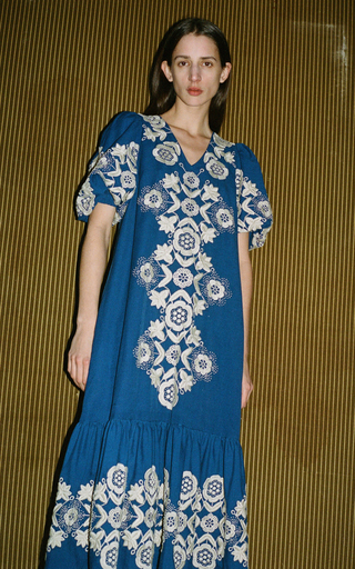 Manuela Embroidered Cotton Midi Dress展示图