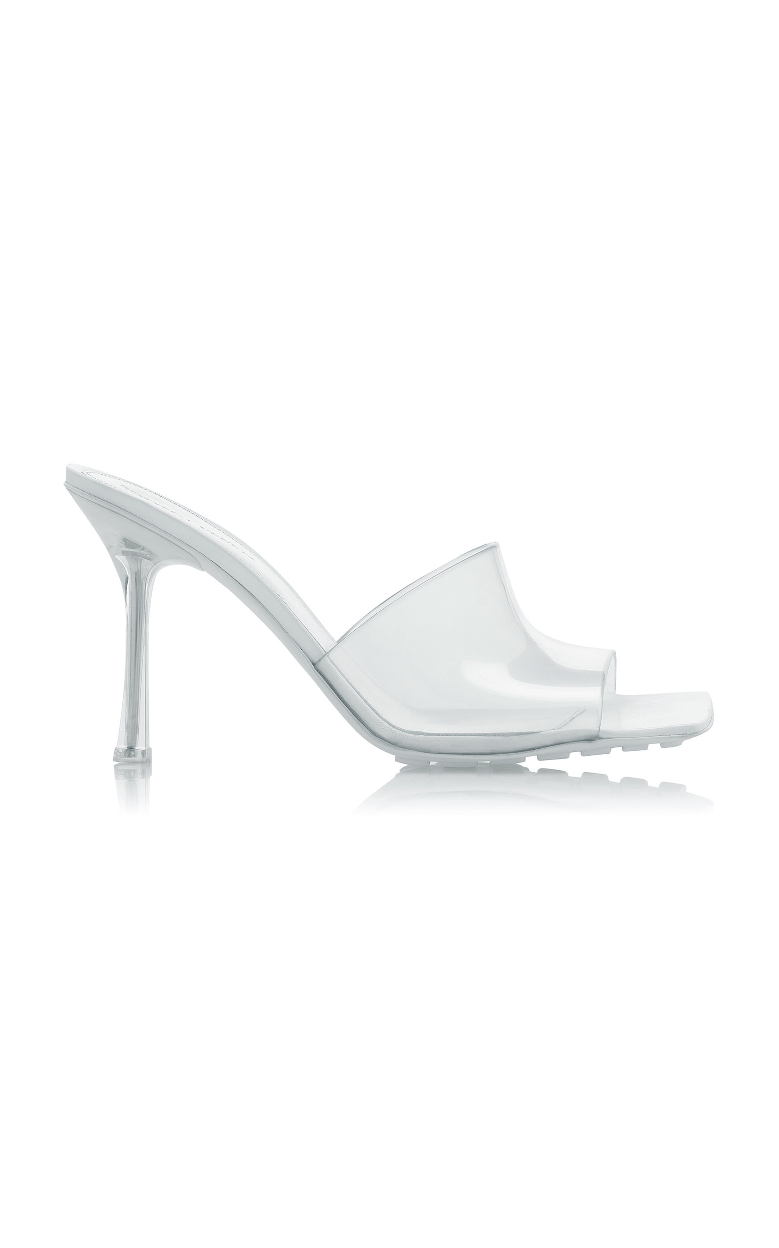 Shop Bottega Veneta Stretch Pvc Slide Sandals In Clear