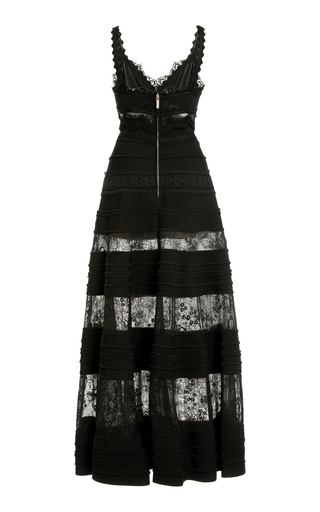 Knot-Detailed Lace Midi Dress展示图