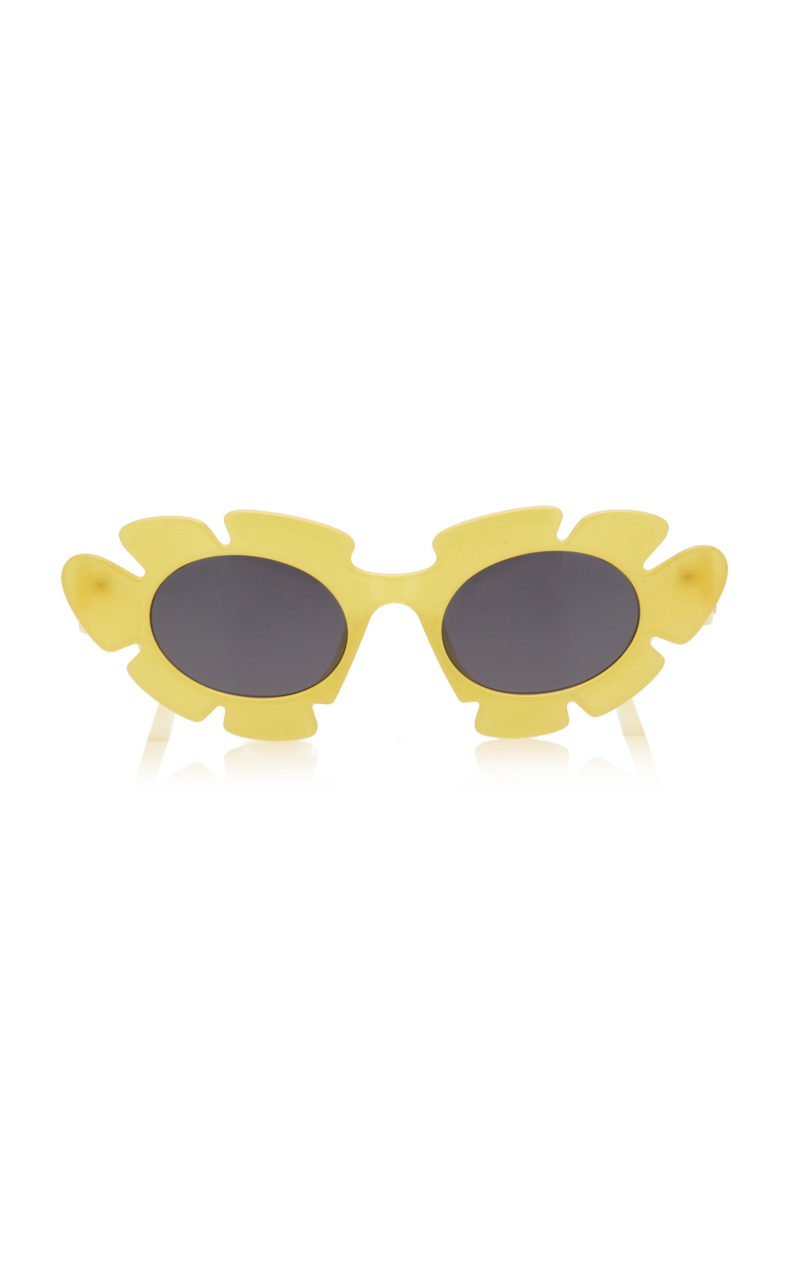 Loewe + Paula's Ibiza Cat-eye Acetate Sunglasses In Off-white,green