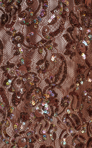 Sequin-Embroidered Lace Mini Dress展示图