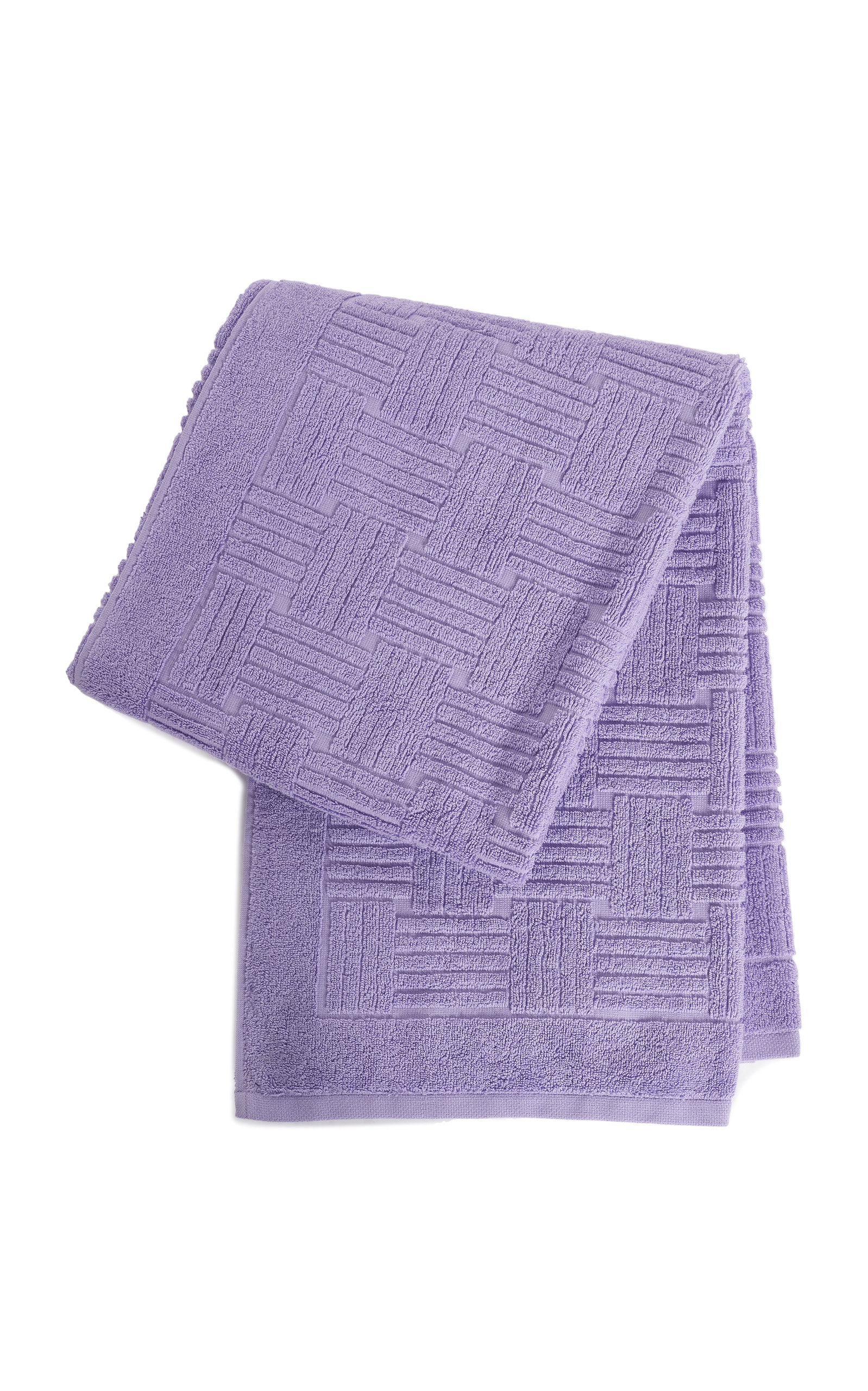 Bottega Veneta Cotton Terry Beach Towel In Purple