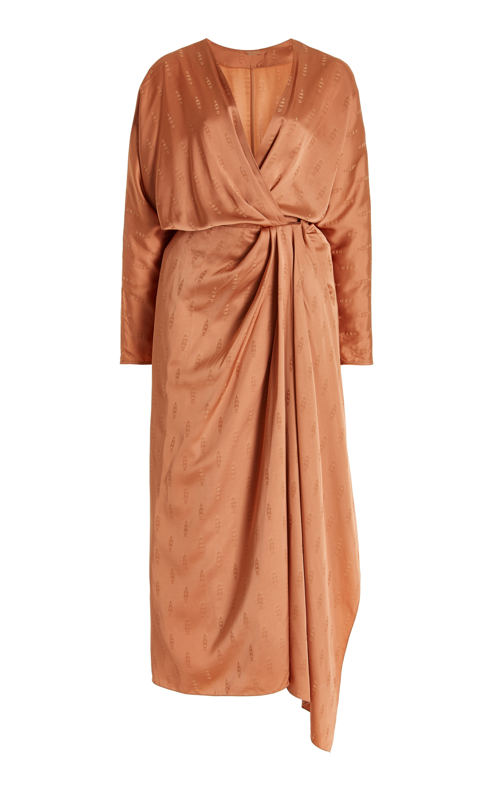 Johanna Ortiz - Women's Barnacle Midi Wrap Dress - Neutral - US 0 - Moda Operandi
