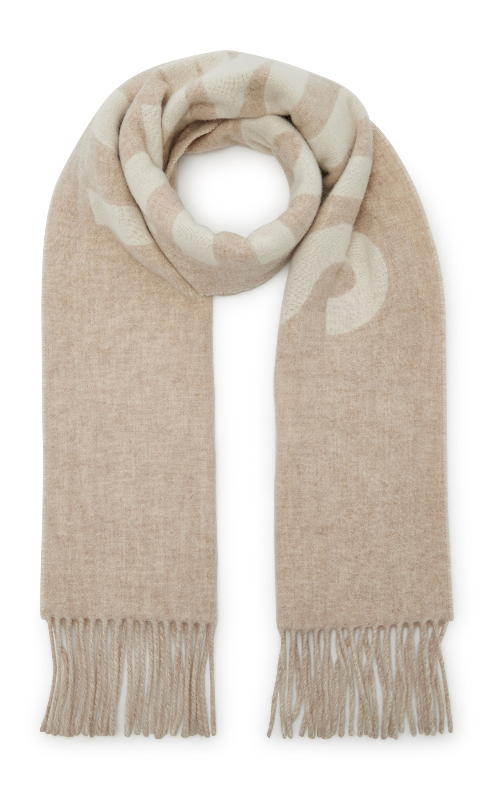 Jacquemus - Women's Logo Wool Scarf - Neutral - OS - Moda Operandi