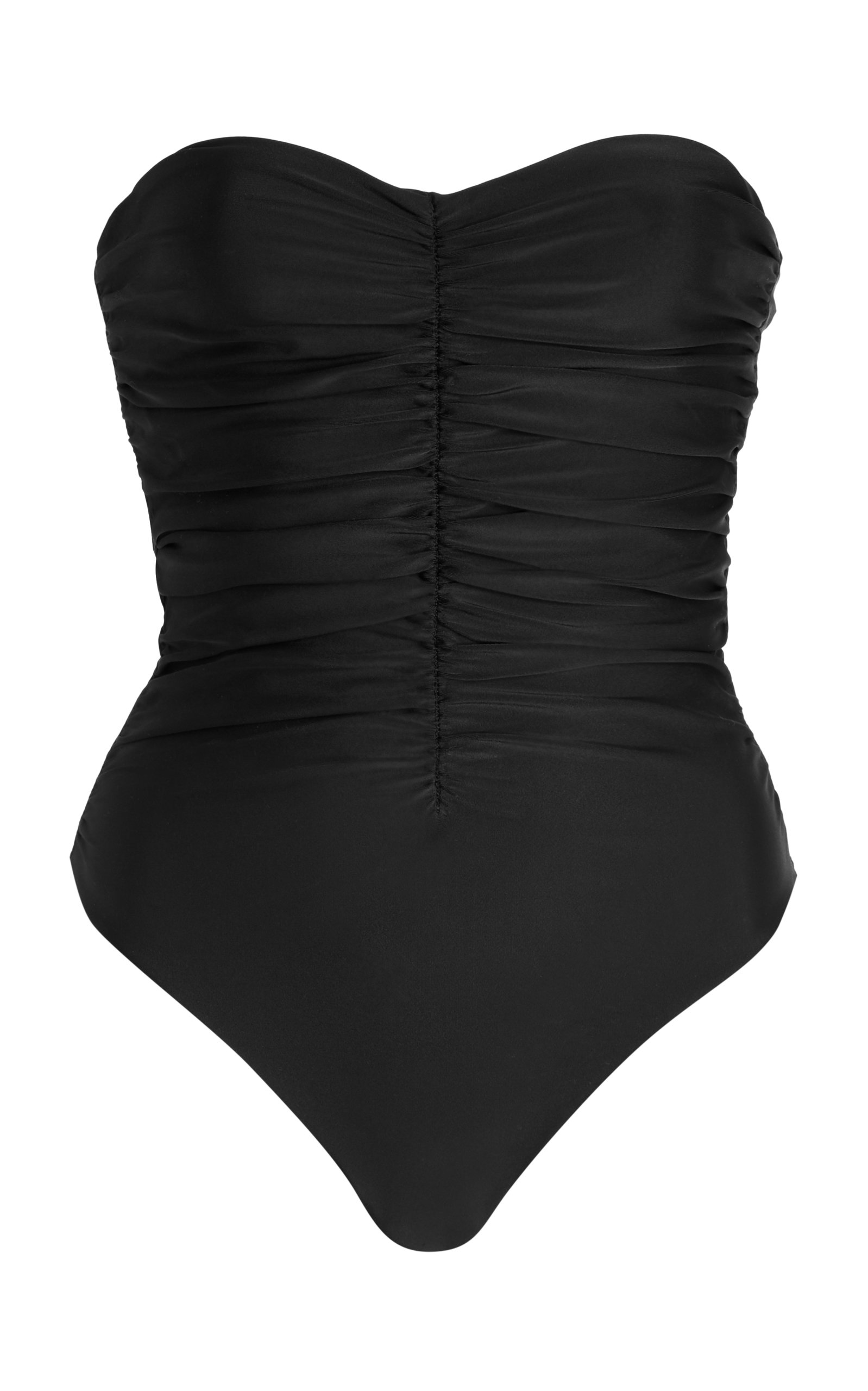 JADE SWIM - Women's Yara Strapless One-Piece Swimsuit - Black - XS - Moda Operandi