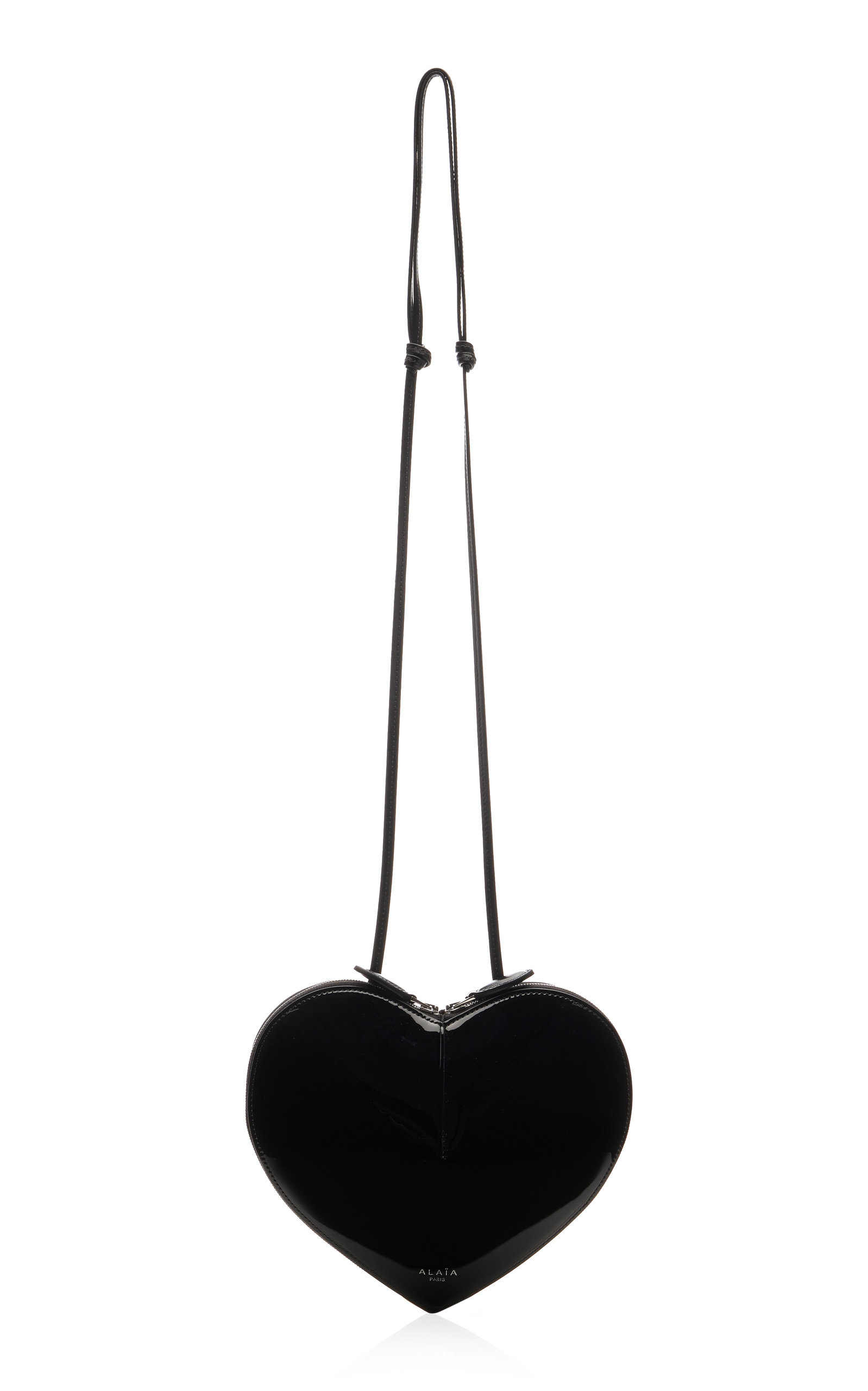 ALAÏA Le Coeur Patent Leather Crossbody Bag