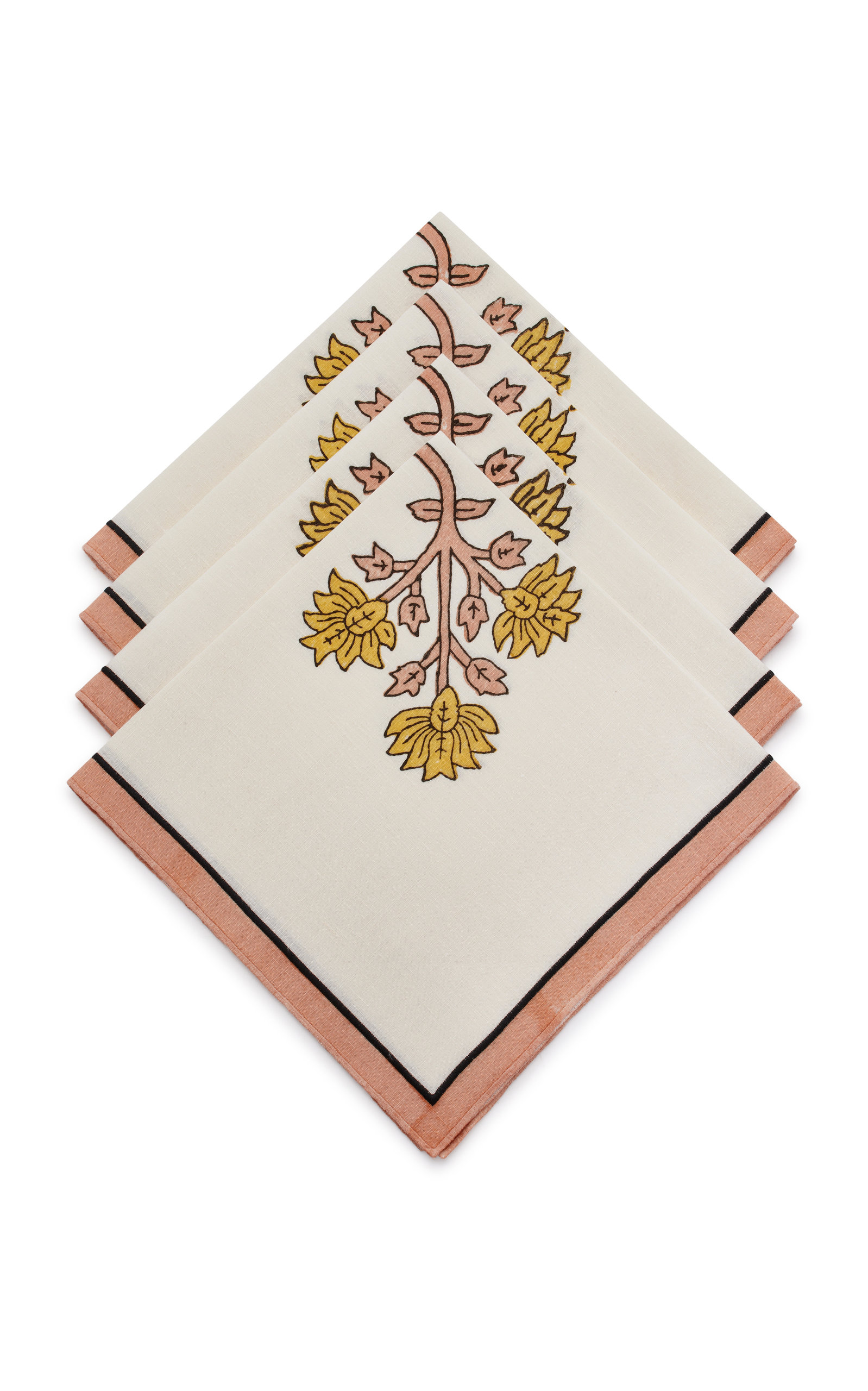 Giambattista Valli Home Set-of-Four Printed Linen Napkins - Multi