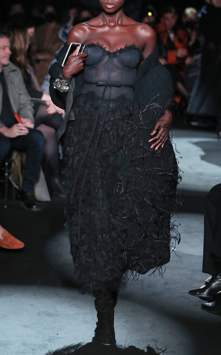 Tiered Lace Midi Dress展示图