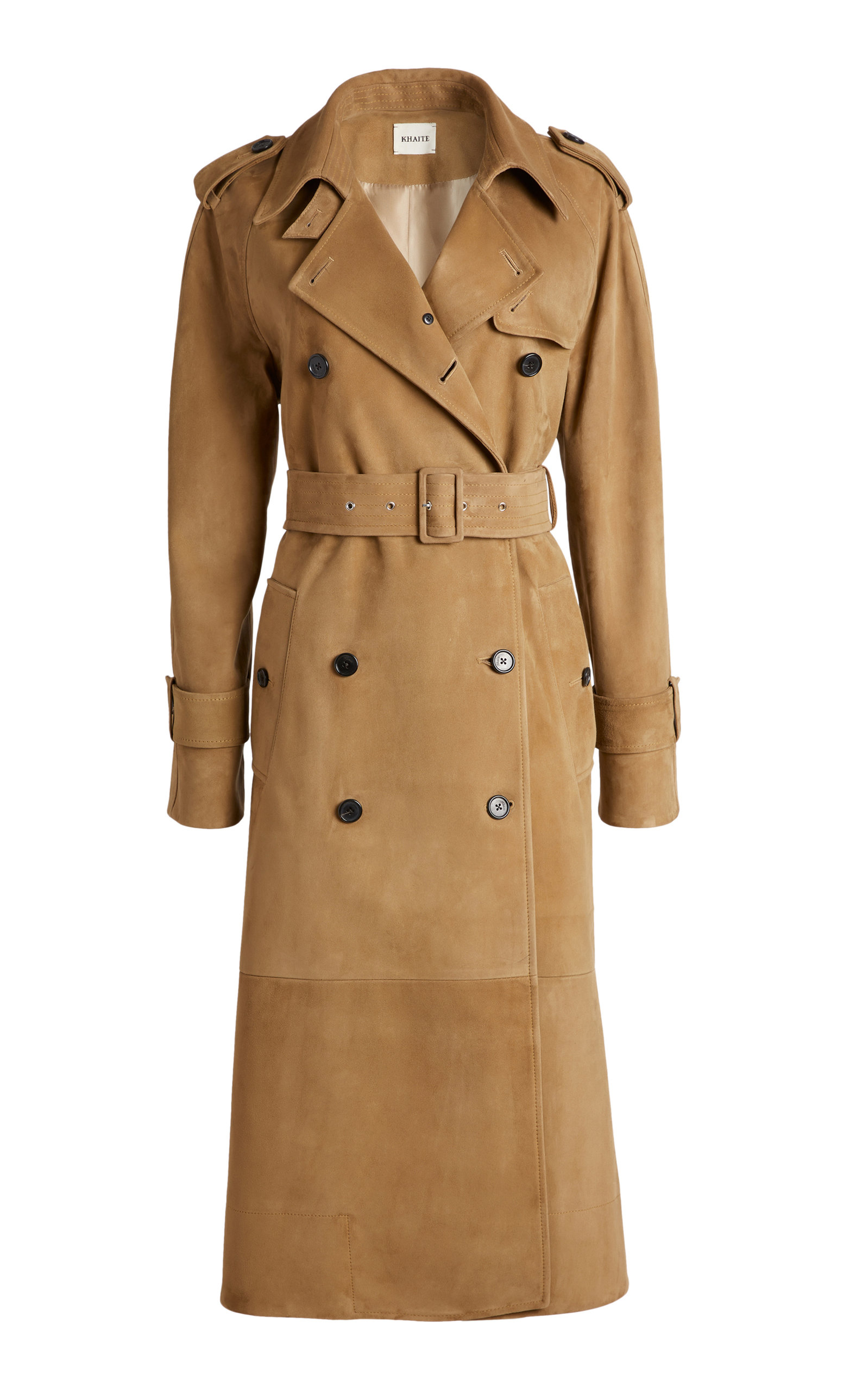 Khaite Women's Selly Suede Trench Coat