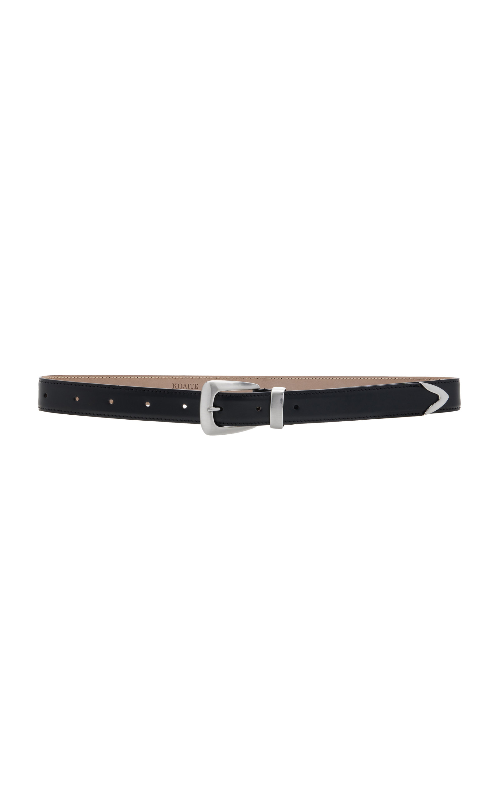 Khaite Benny Slim Leather Belt - Moda Operandi