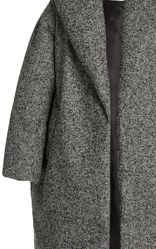 Shawl Herringbone Tweed Coat展示图