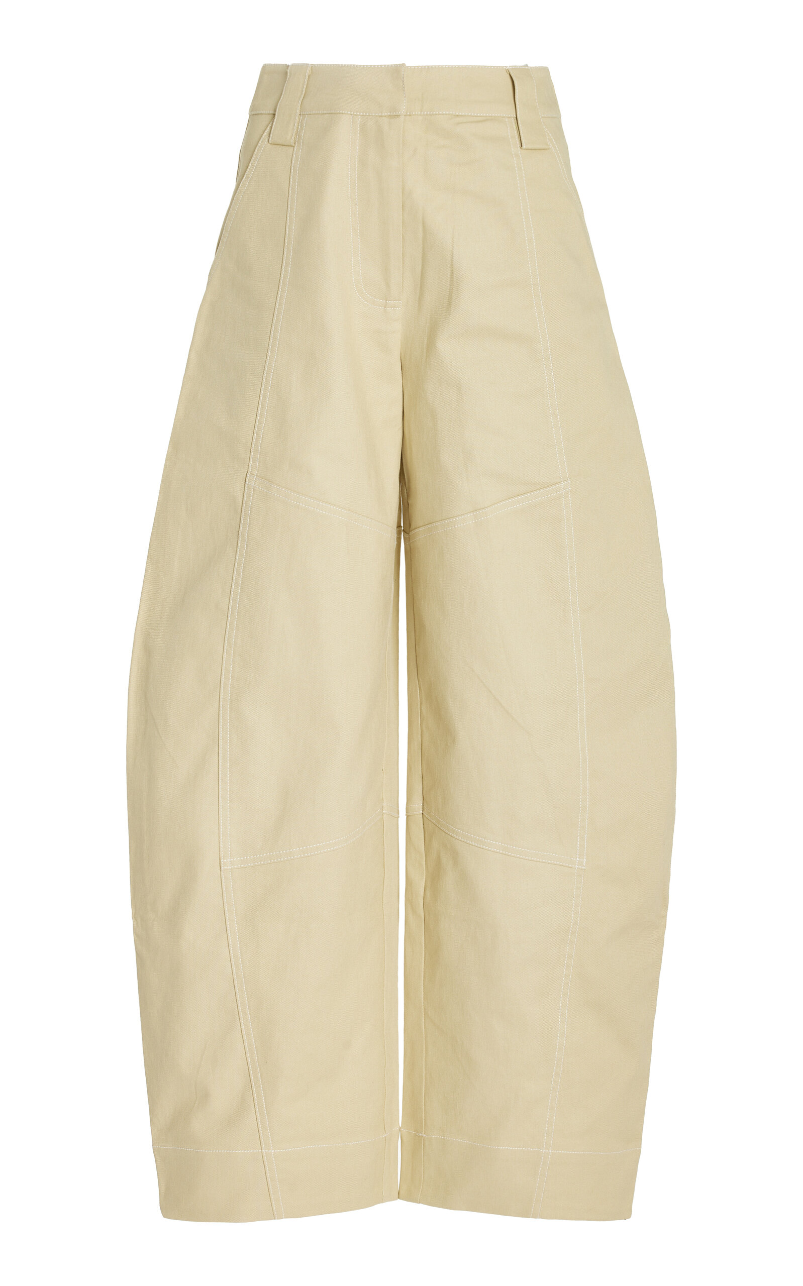 Cult Gaia Tapered Wide-leg Trousers In Neutral