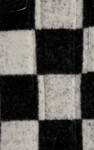 Checkered Wool-Blend Jacket展示图