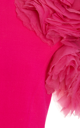 Rosette-Embroidered Midi Dress展示图