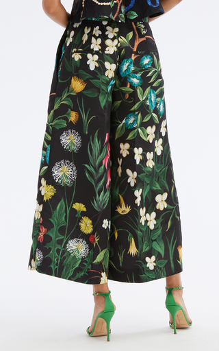 Floral Tapestry Cropped Pants展示图