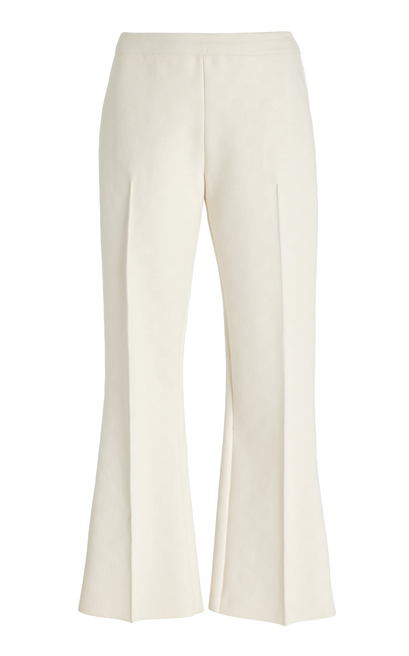 Kick Flared Stretch-Cotton Knit Pants