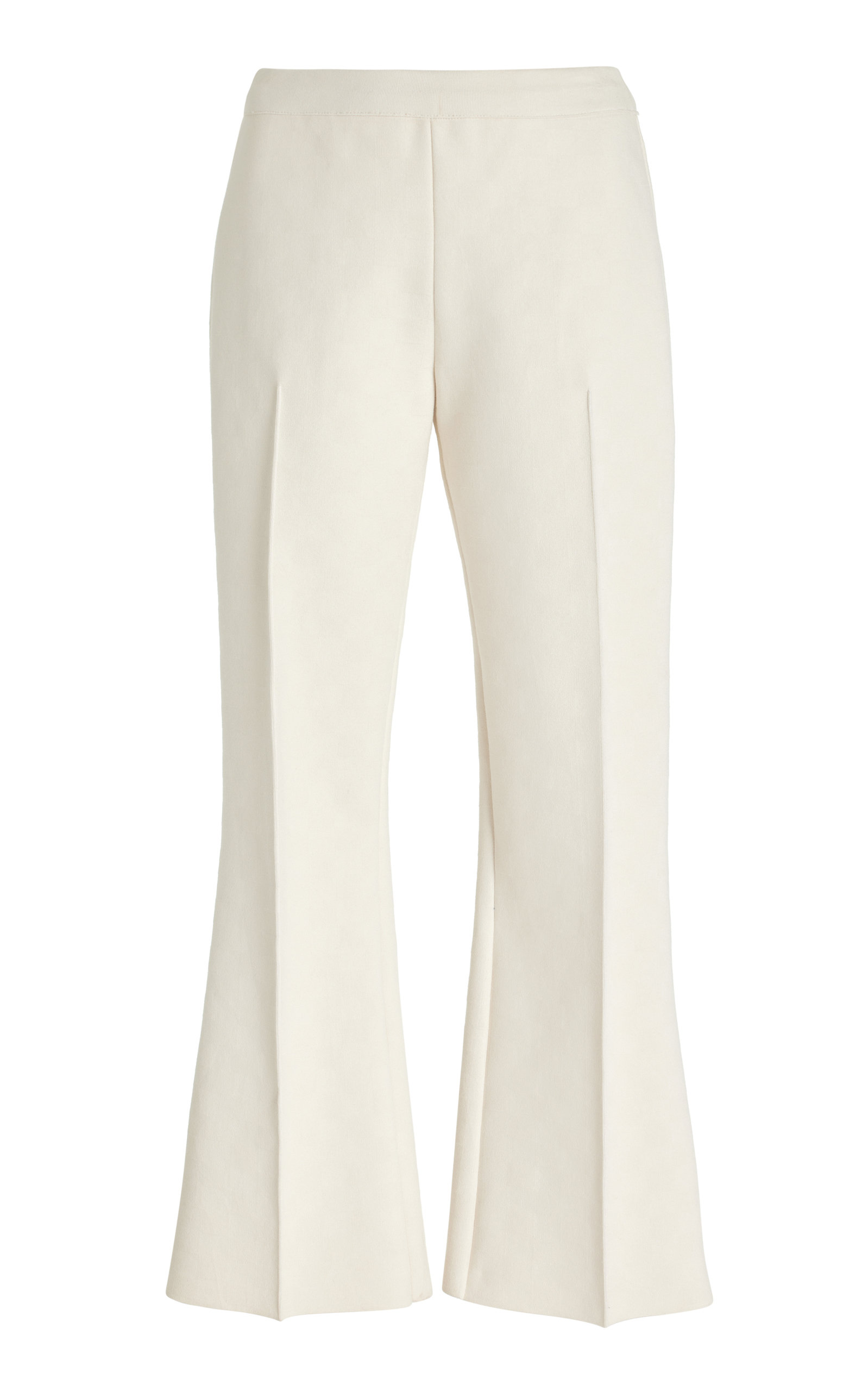 High Sport Exclusive Kick Cotton-blend Cropped Pants In Ivory