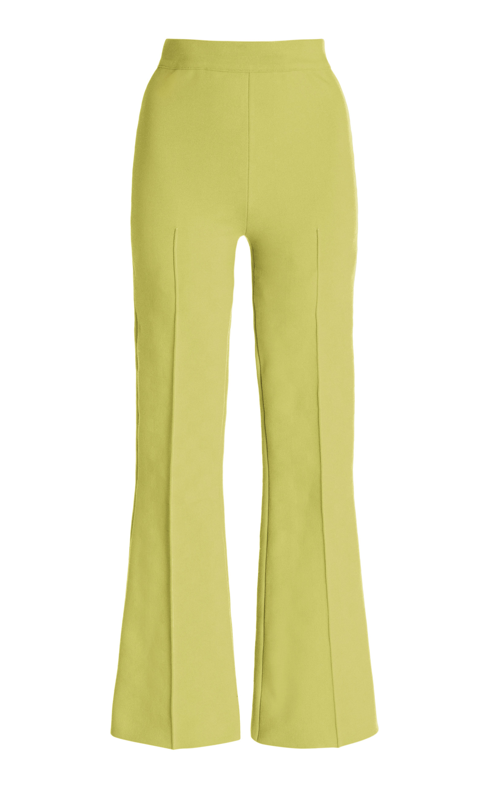 High Sport Women's Exclusive Kick Cotton-blend Cropped Pants In Lime Green