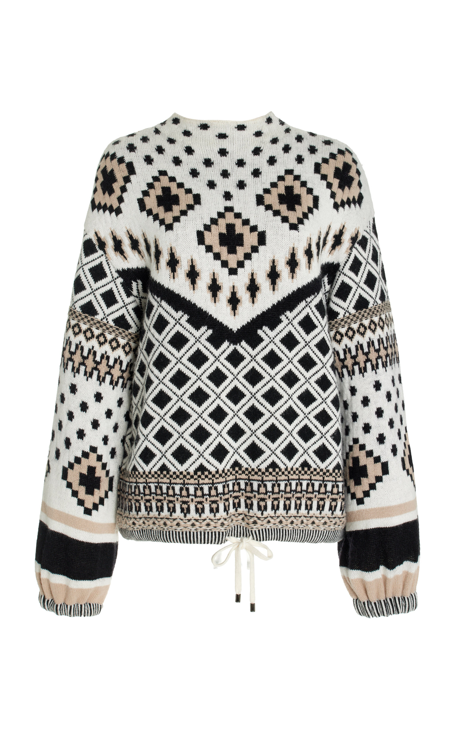 Bogner Women's Najla Jacquard-knit Sweater In Black,white | ModeSens
