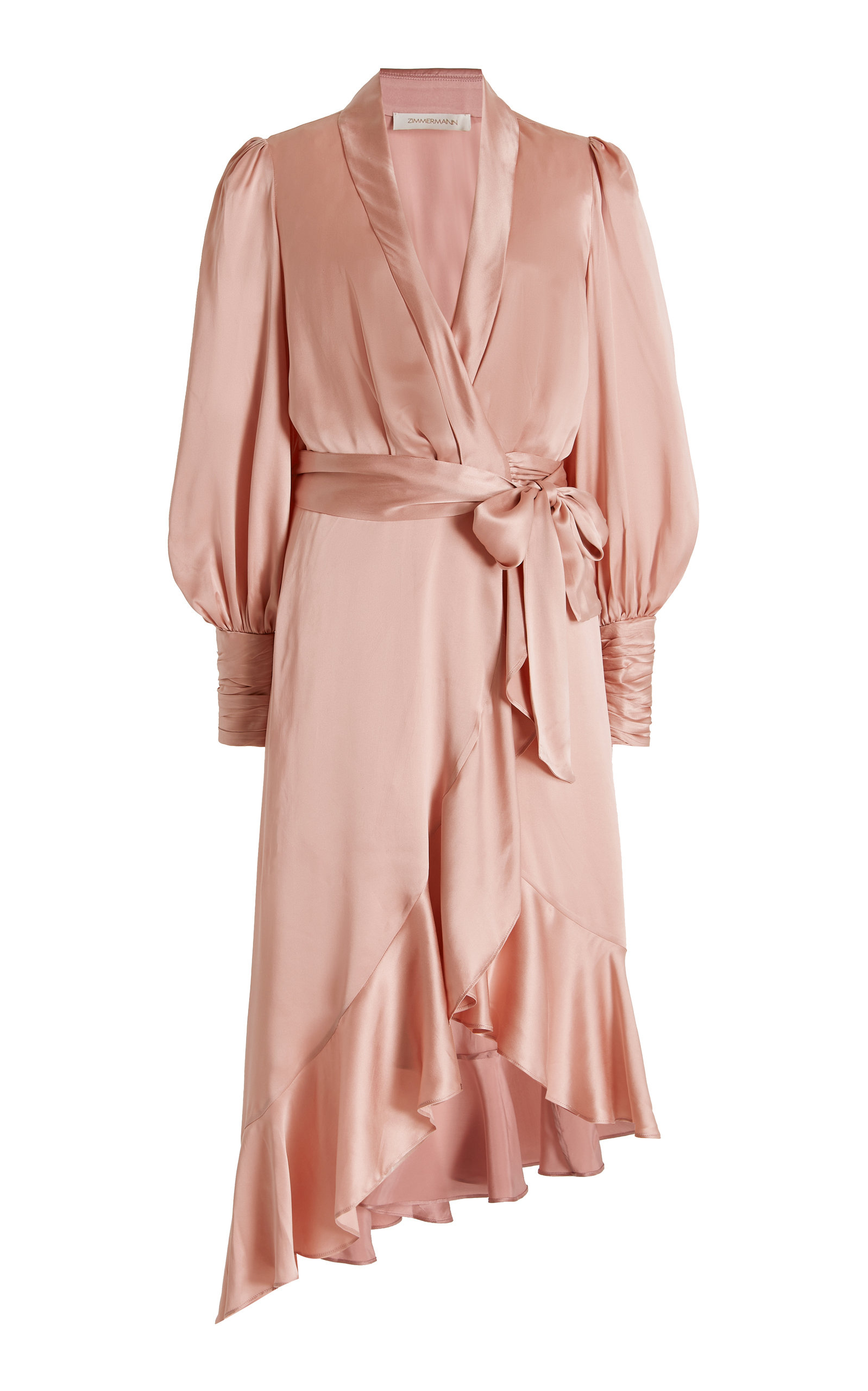 Zimmermann Silk Wrap Dress | ModeSens