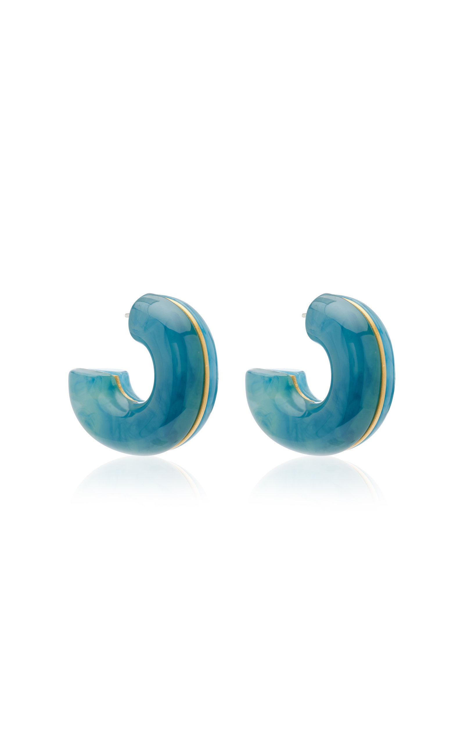 Lizzie Fortunato Women's Halo Gold-Plated Brass Acrylic Earrings