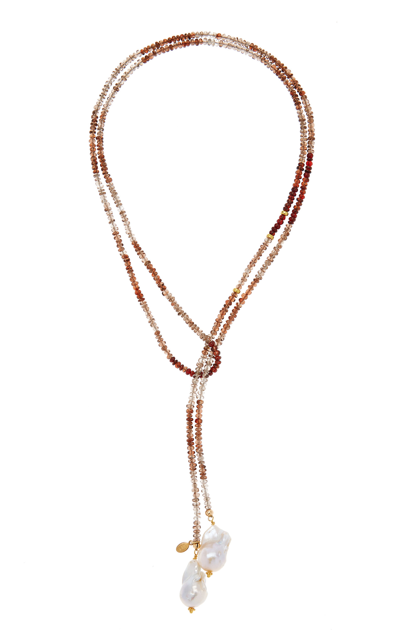 Exclusive Pearl Beaded Lariat Necklace