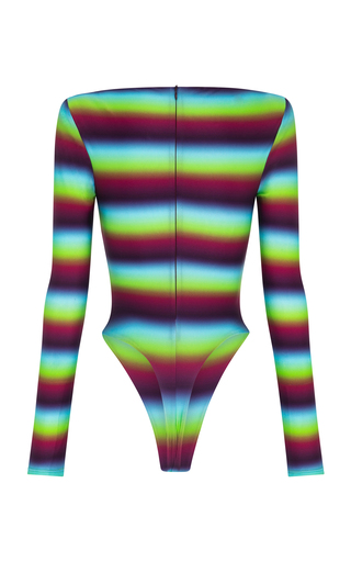 Mason Rainbow Stripe Jersey Bodysuit展示图