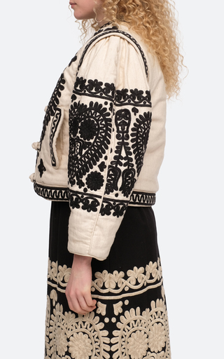 Holly Soutache Quilted Cotton Jacket展示图