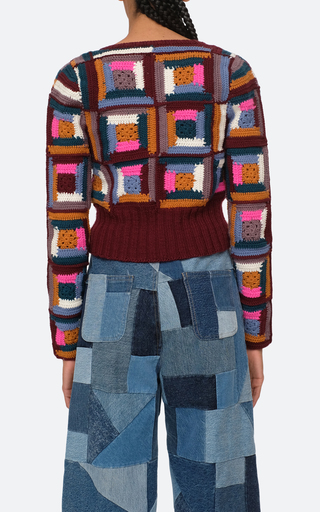 Camryn Crochet Wool Sweater展示图