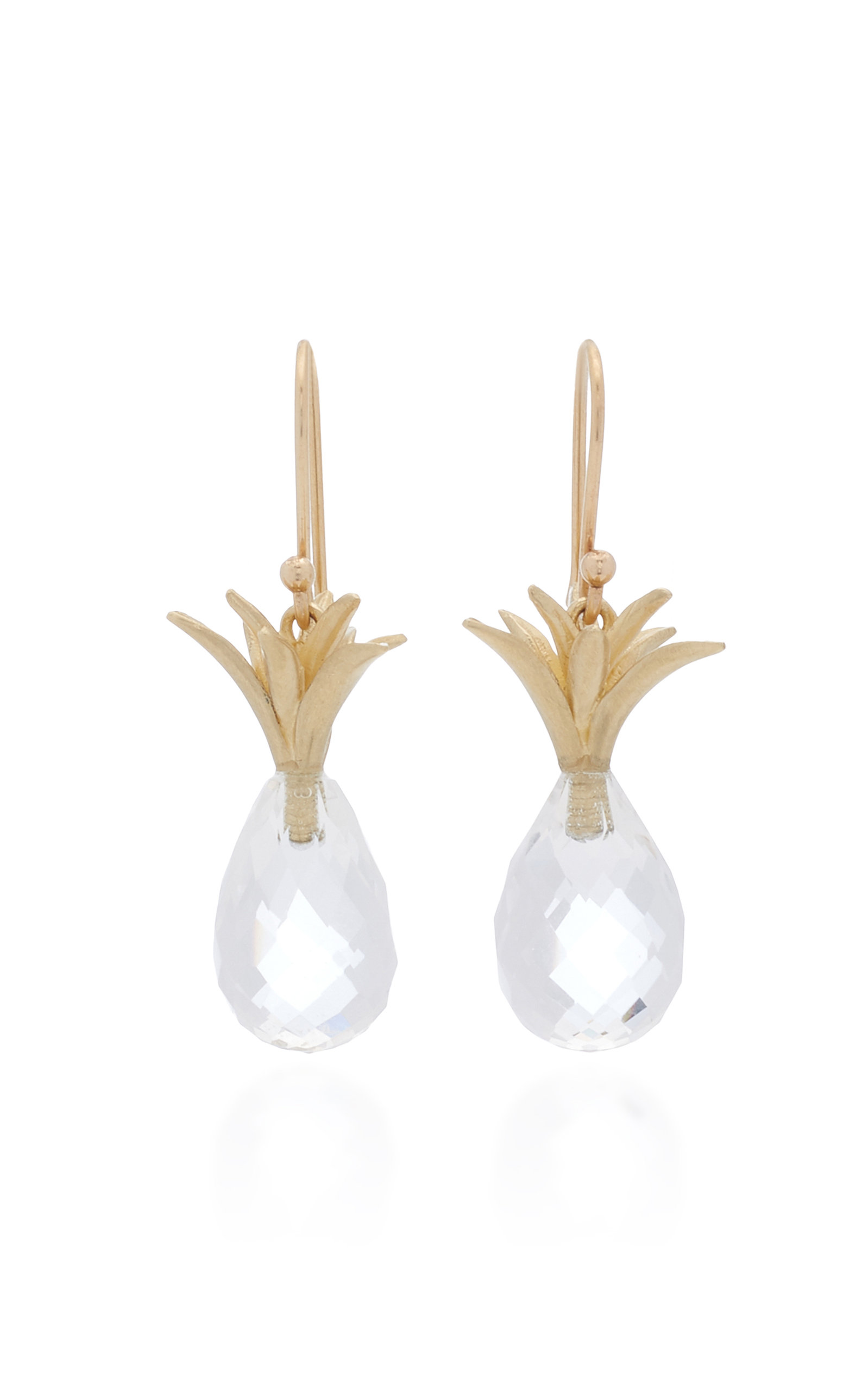 Annette Ferdinandsen Women's 14K Yellow Gold Pineapple Crystal Earrings