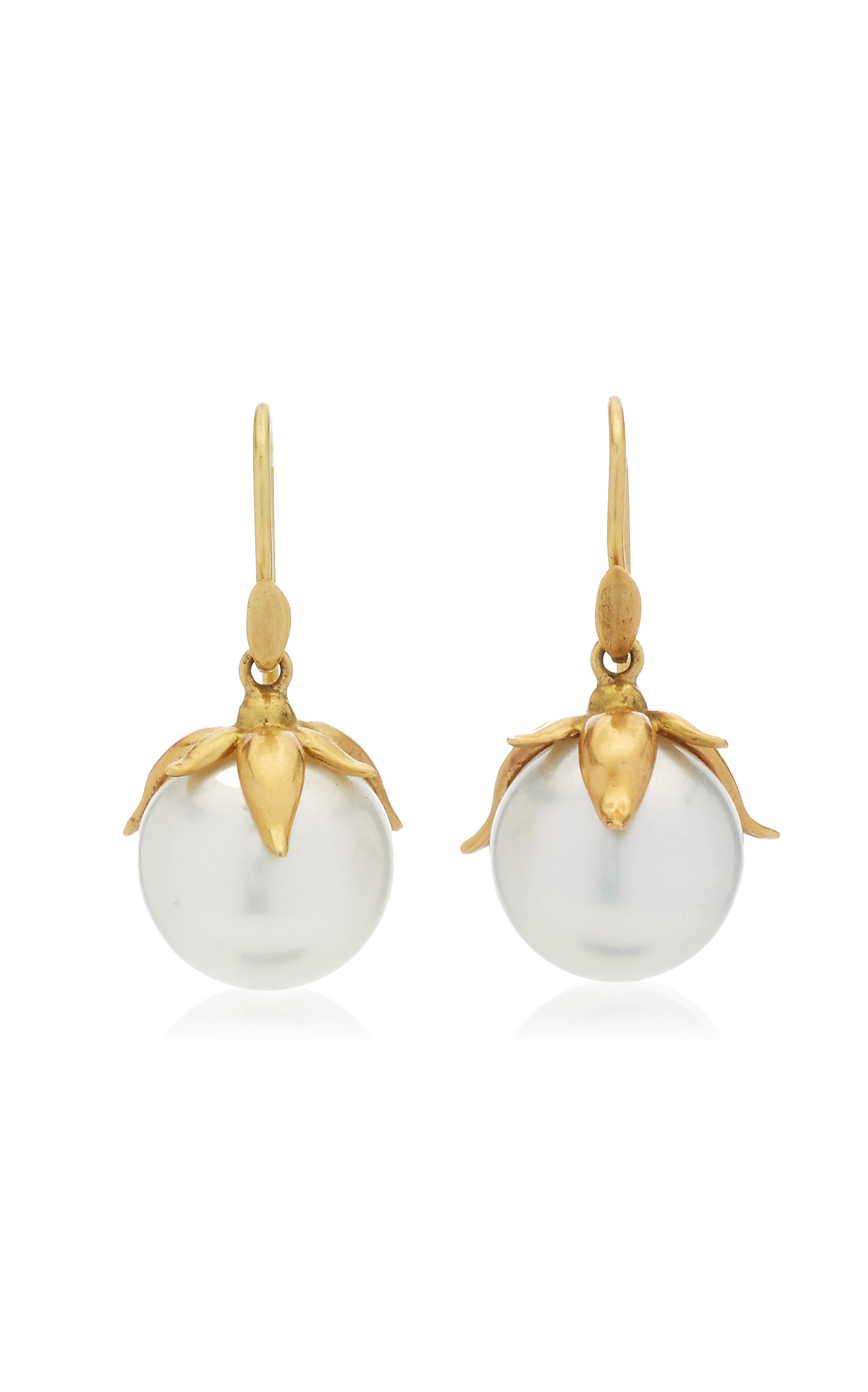 Annette Ferdinandsen Women's Blossom Bud 18K Yellow Gold Pearl Earrings