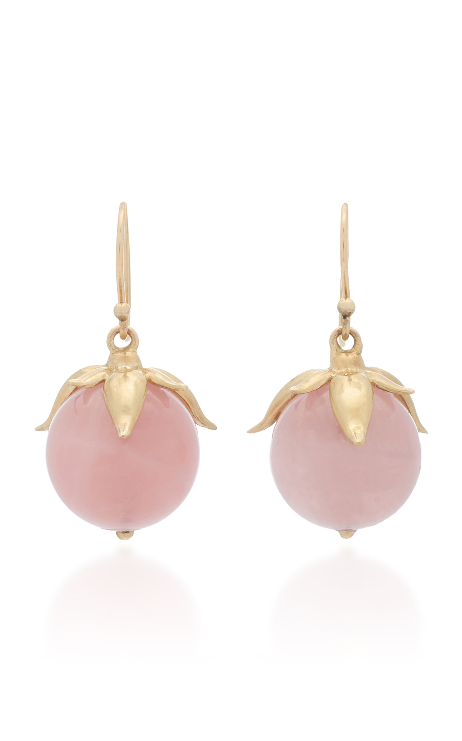 Annette Ferdinandsen Women's 14K Gold Rose Quartz Berry Earrings