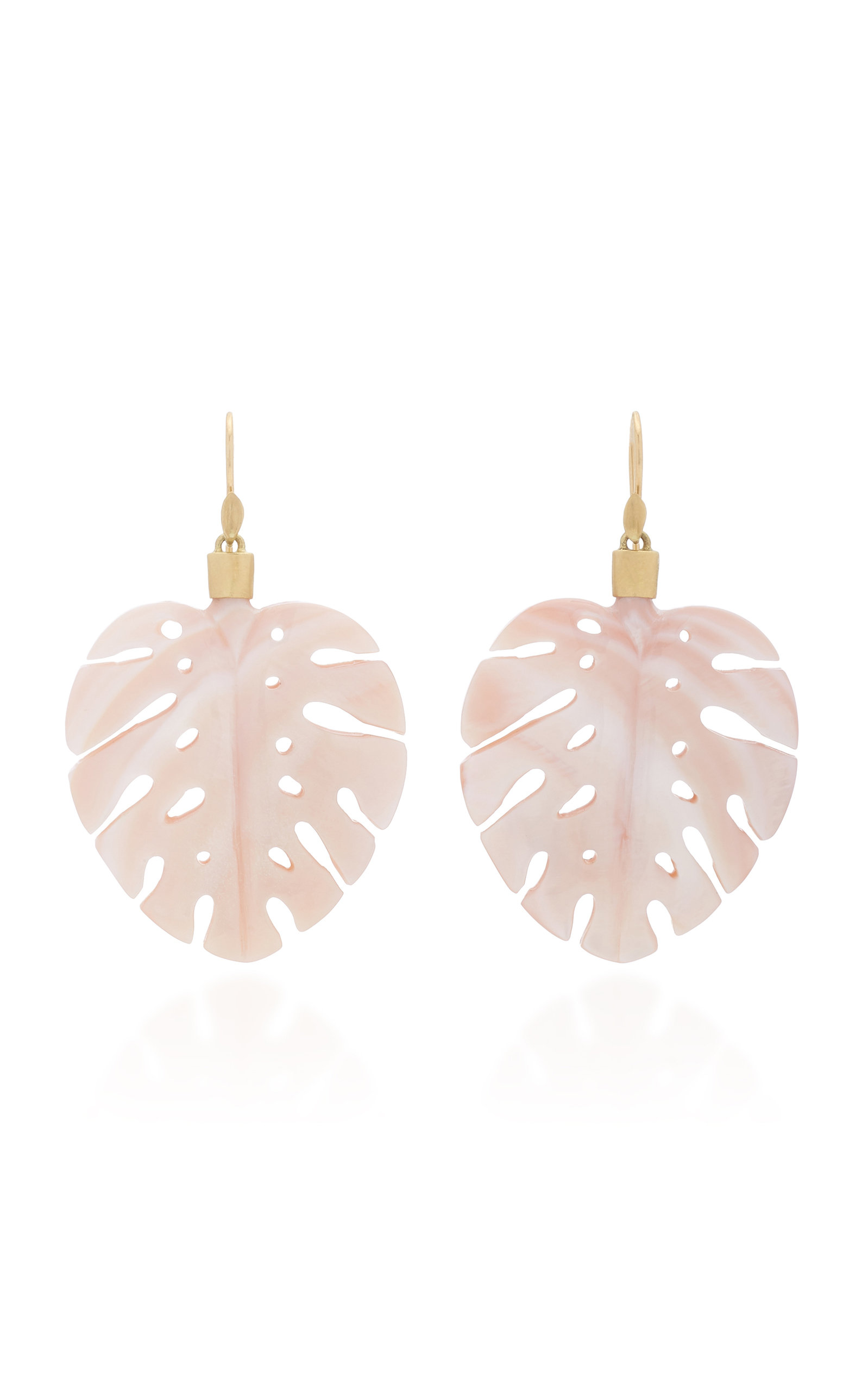 Annette Ferdinandsen Women's 18K Gold Mother of Pearl Palm Leaf Earrings