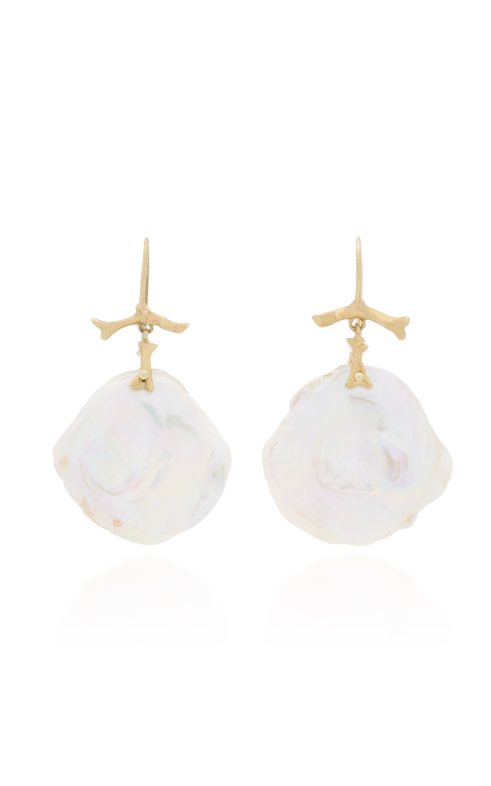 Annette Ferdinandsen Women's 18K Gold Pearl Petal Earrings