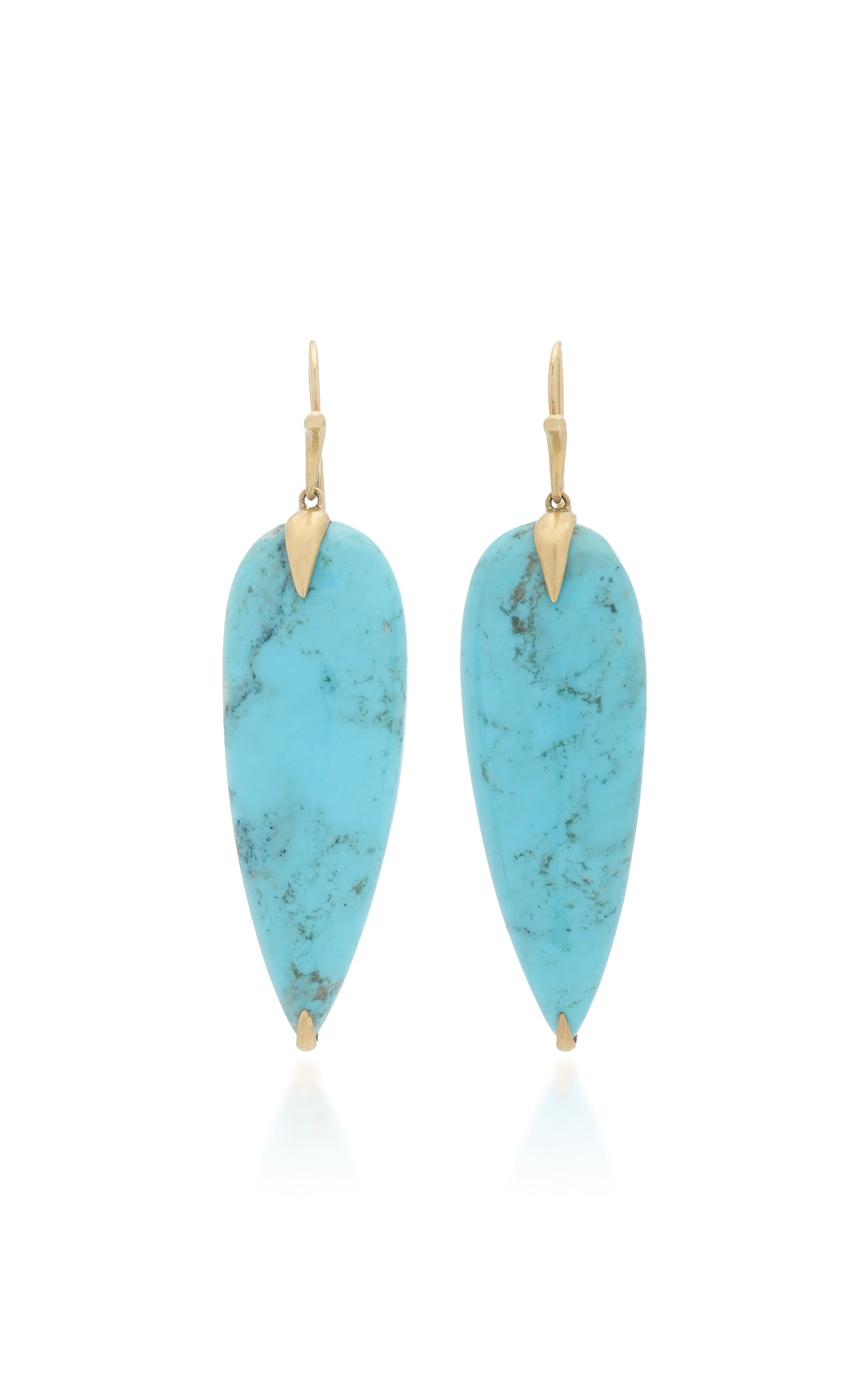 Annette Ferdinandsen Women's 14K Gold Turquoise Simple Bird Earrings