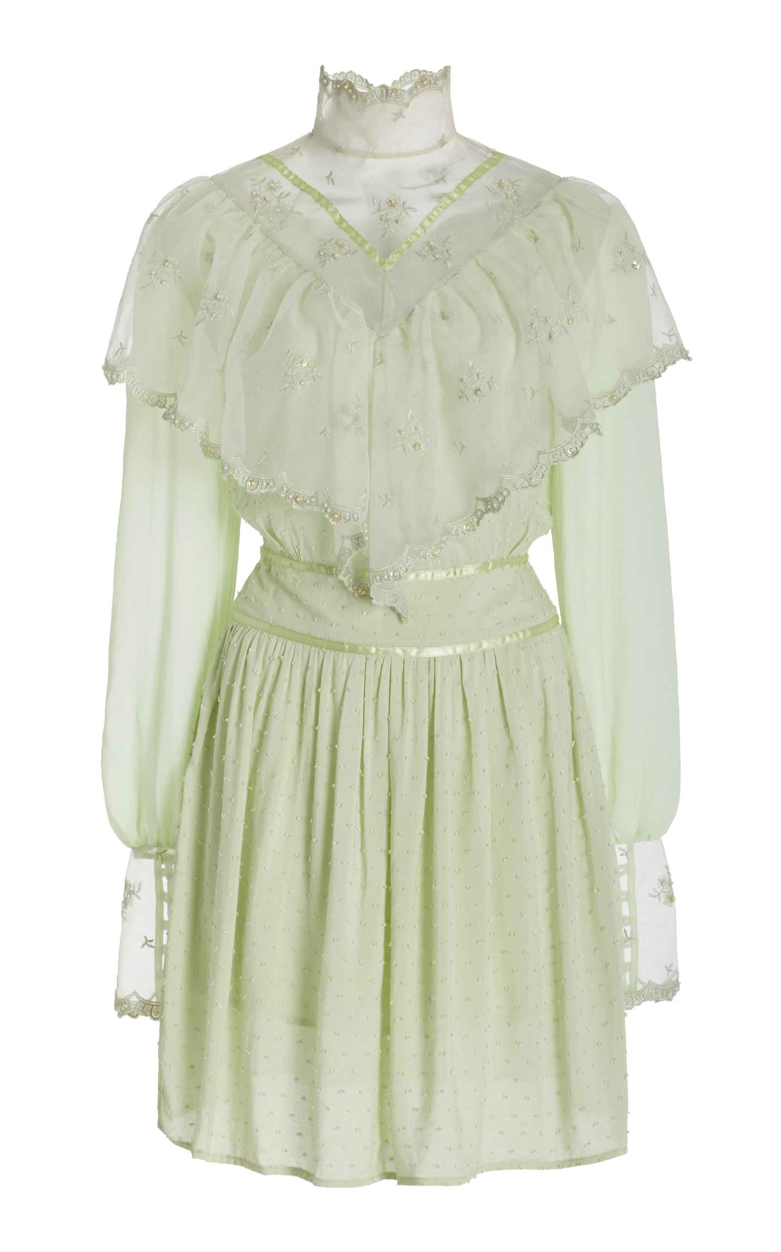 House of Aama Women's Southern Girl Victorian Cotton Mini Dress