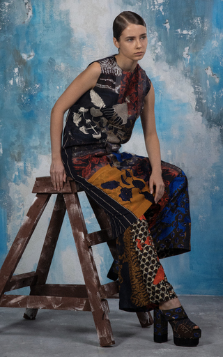 Fyre Embroidered Silk Wide-Leg Pants展示图