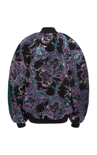 Embroidered Tulle Bomber Jacket展示图