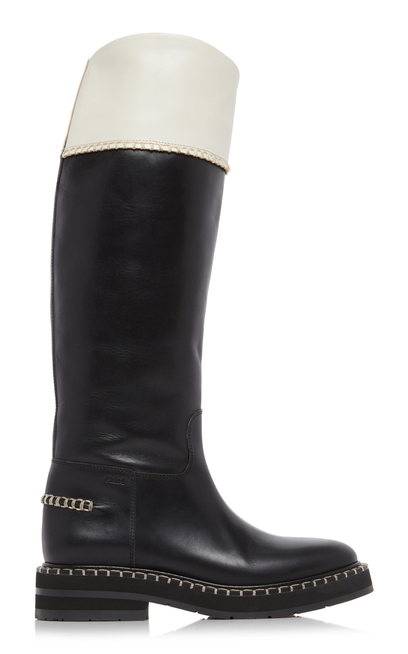 Chloé Noua Leather Riding Boots - Women's Shoes