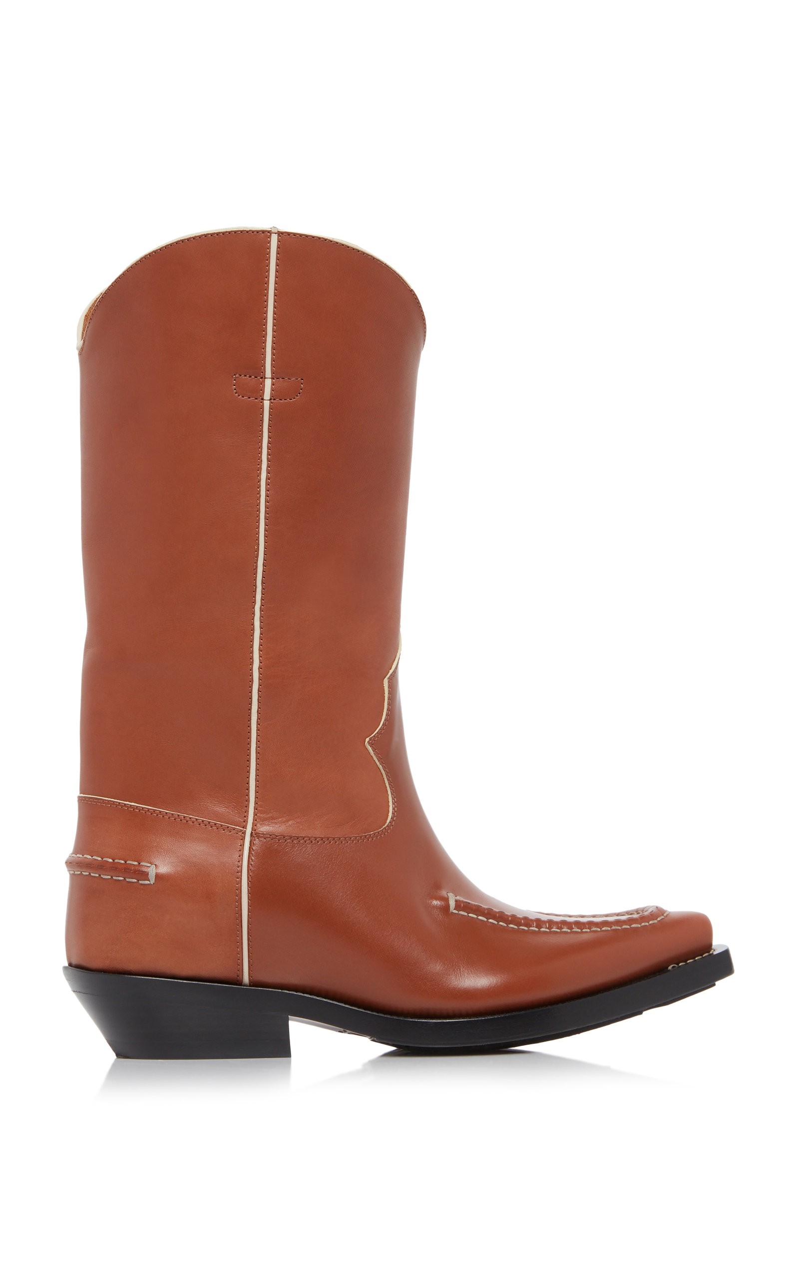 Chloé - Women's Nellie Leather Boots - Brown - Moda Operandi
