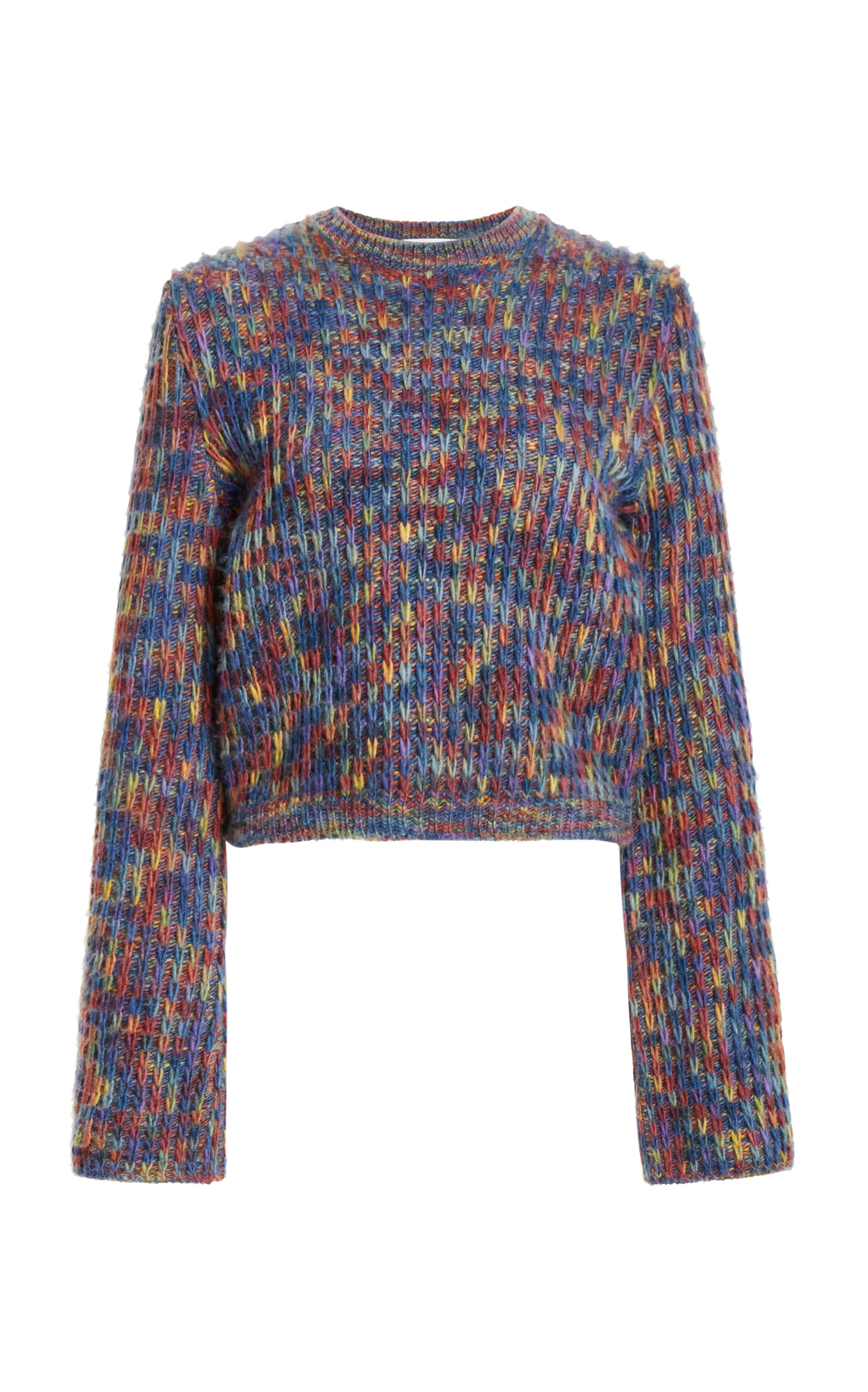 Chloé - Women's Knit Cropped Sweater - Multi - Moda Operandi