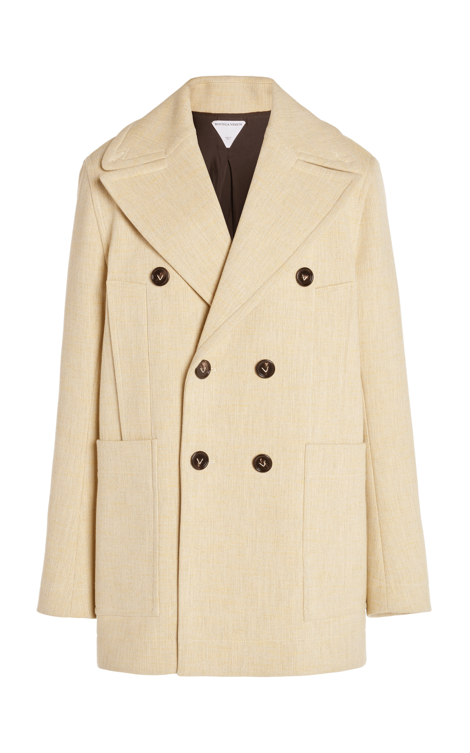 Bottega Veneta Double-Breasted Cocoon Coat