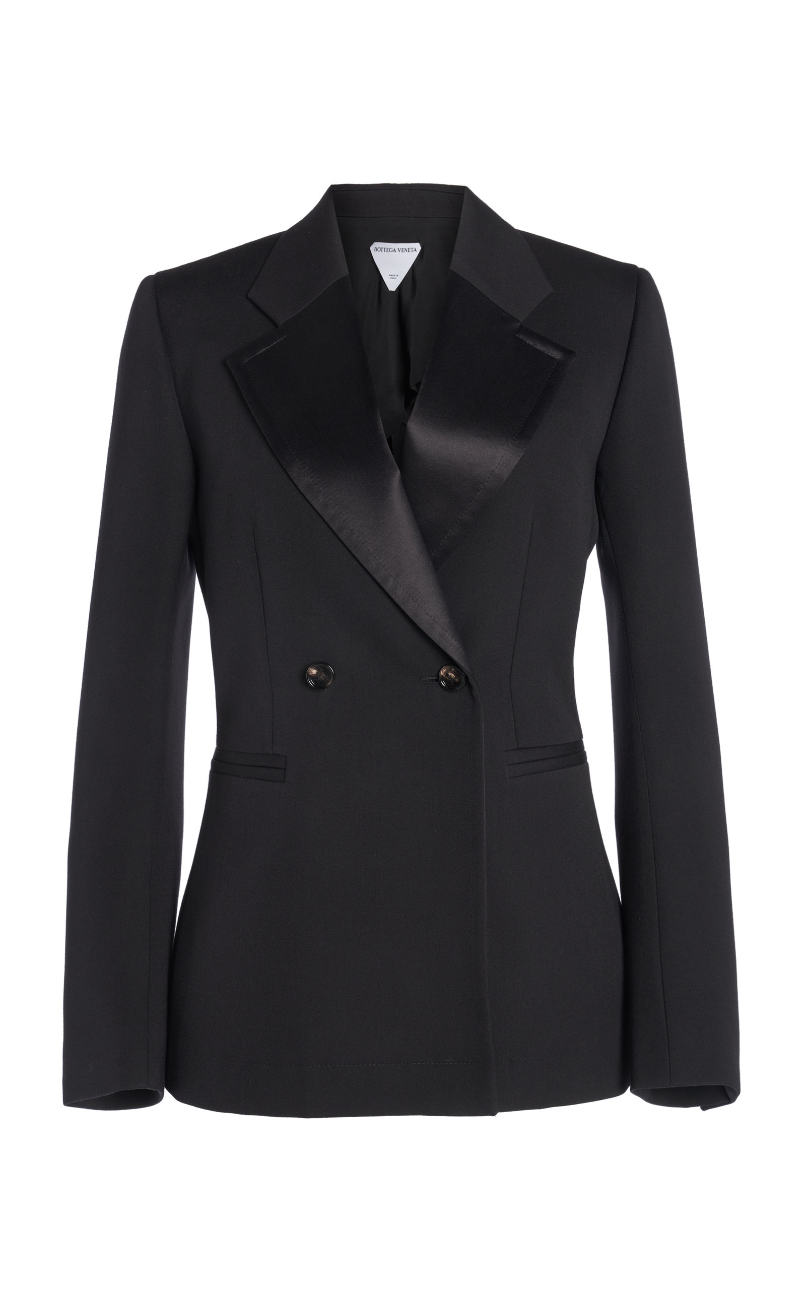 Bottega Veneta Double-Breasted Wool Cocoon Blazer