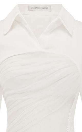 Multi-Panel Asymmetric Lace Maxi Dress展示图