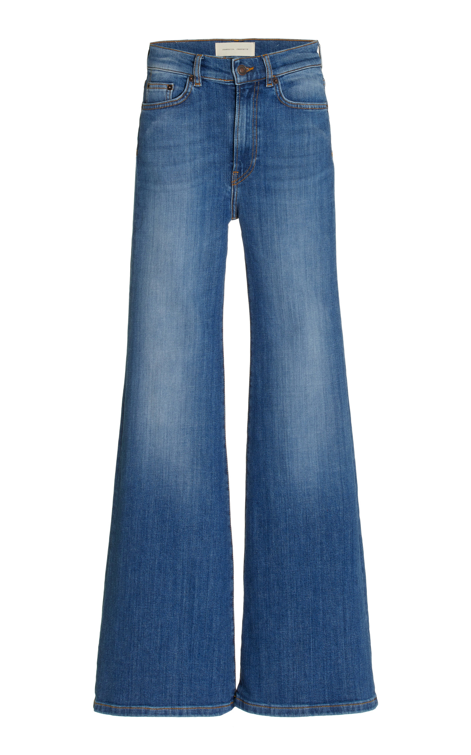 Jeanerica Women's Fuji Stretch High-Rise Cotton Flared-Leg Jeans