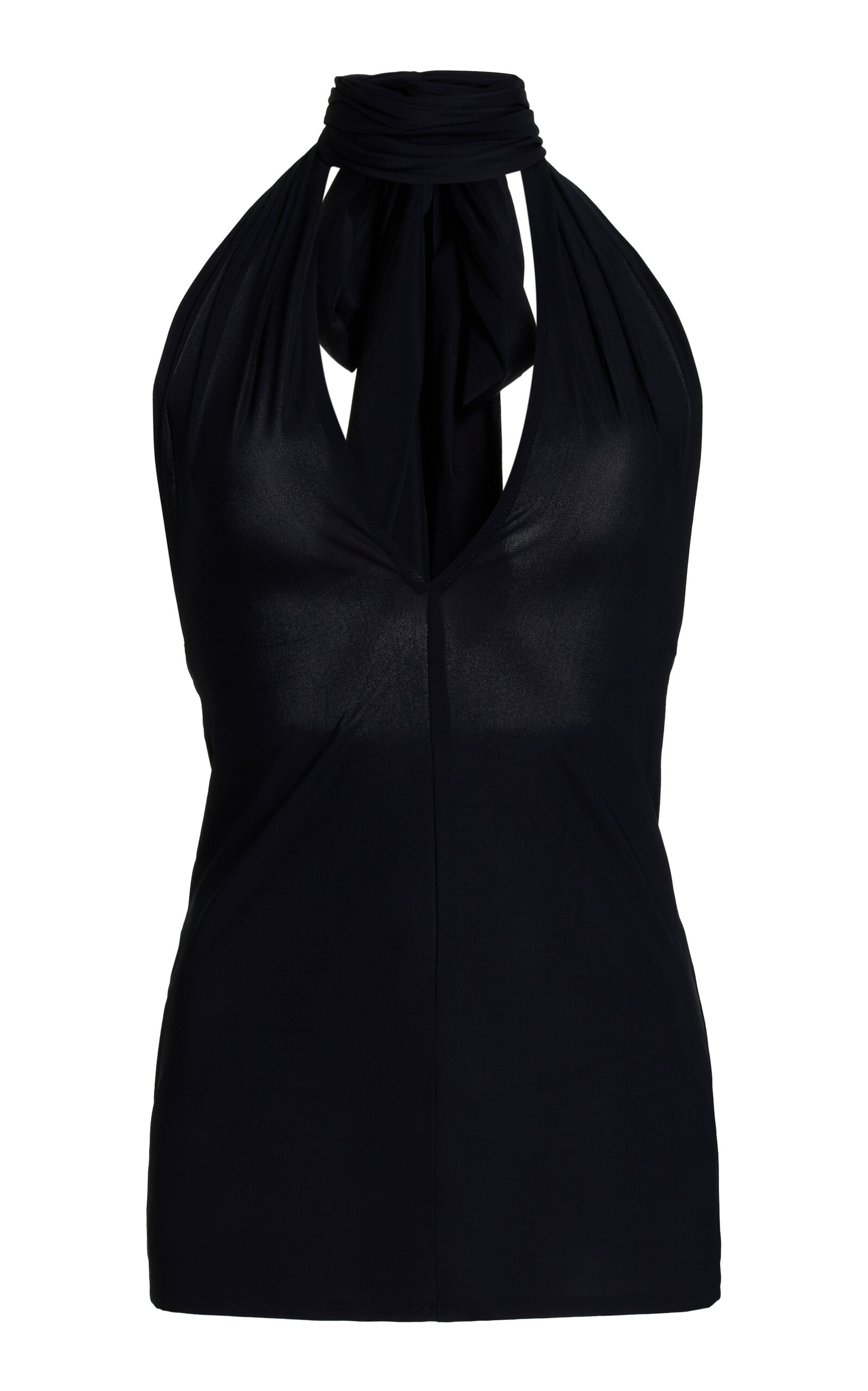 Ludovic De Saint Sernin Women's Halter Mini Dress In Black