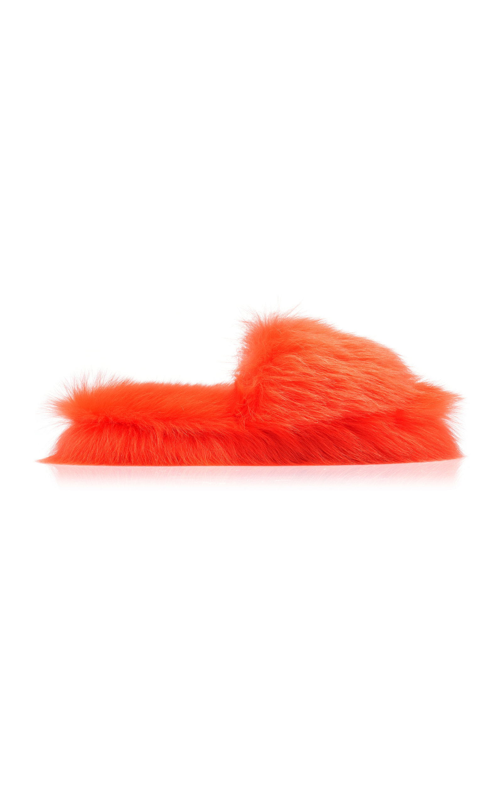 Bottega Veneta - Resort Shearling Slides - Orange - IT 39 - Moda Operandi